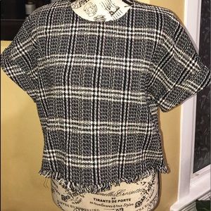 💄2 for $10💄Zara Tweed Crop Top